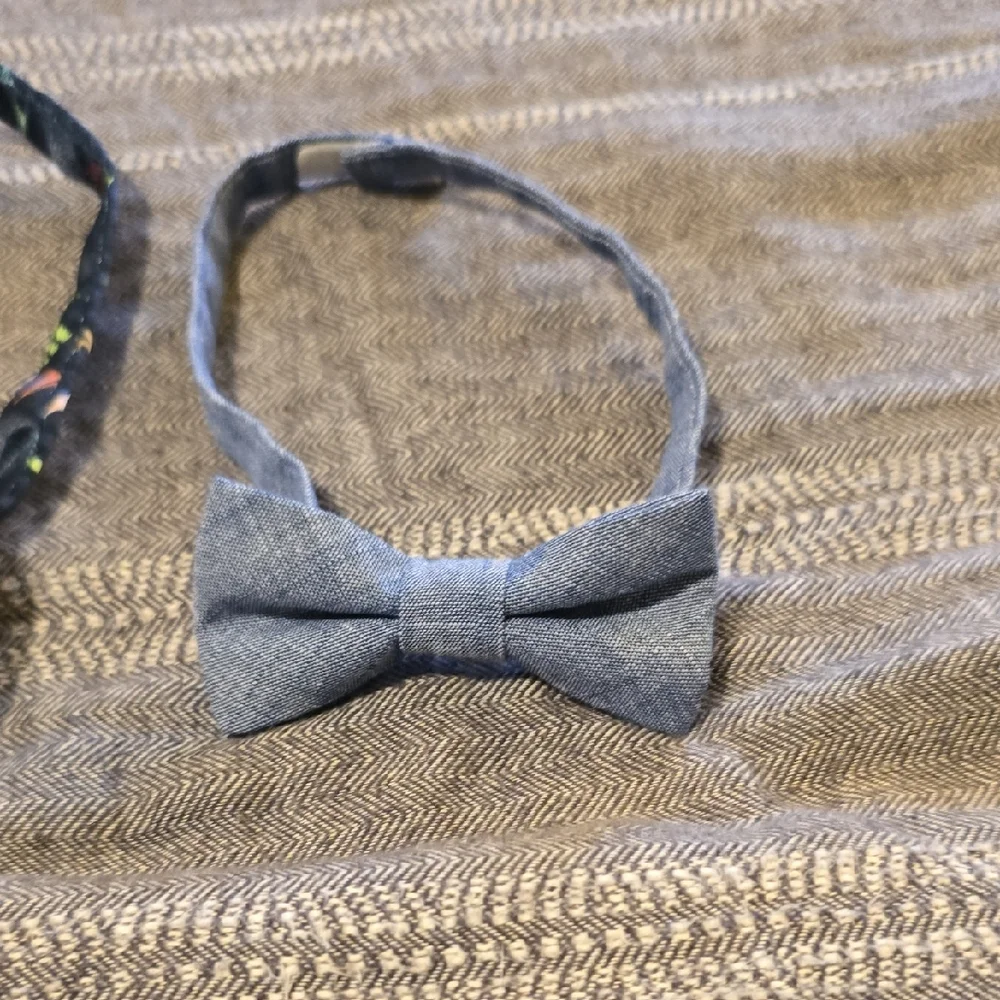 Kids Bow Tie Set - Blue, Black & Gray